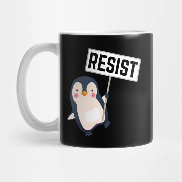 Resist-Penguin by Creatifly Graphic Tees